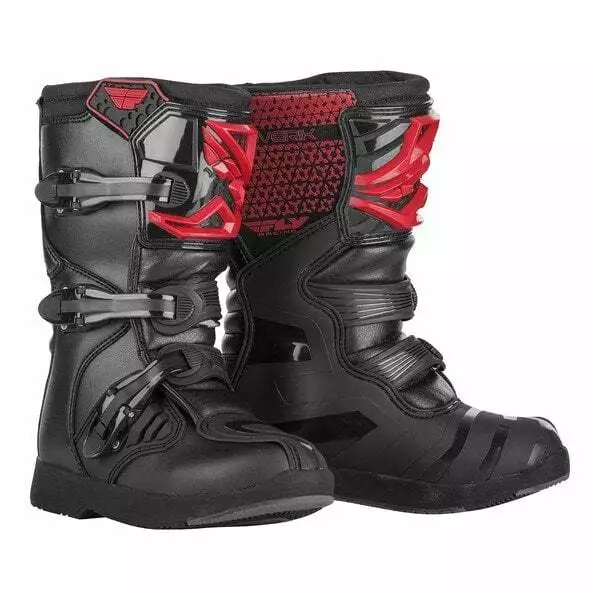 Fly Racing Jeunes Enfants Maverik Motocross MX Vélo Bottes - Noir/Rouge