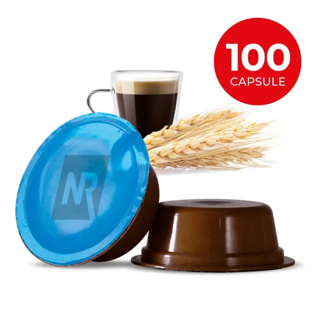 100 Capsule caffe LAVAZZA A MODO MIO ORZO Solubile Compatibili al 100% cialde