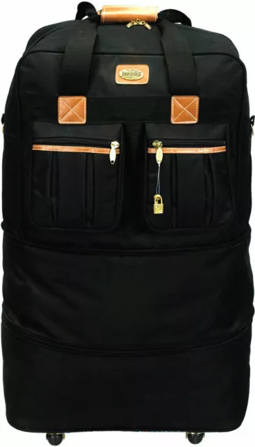 36 In XXL Expandable Upright Rolling Wheeled Duffle Bag Spinner Suitcase Luggage
