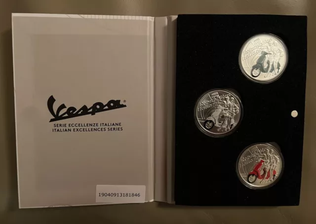 5 euro Italia 2019_Trittico Vespa-Serie Eccellenze Italiane (1000 esemplari) 2