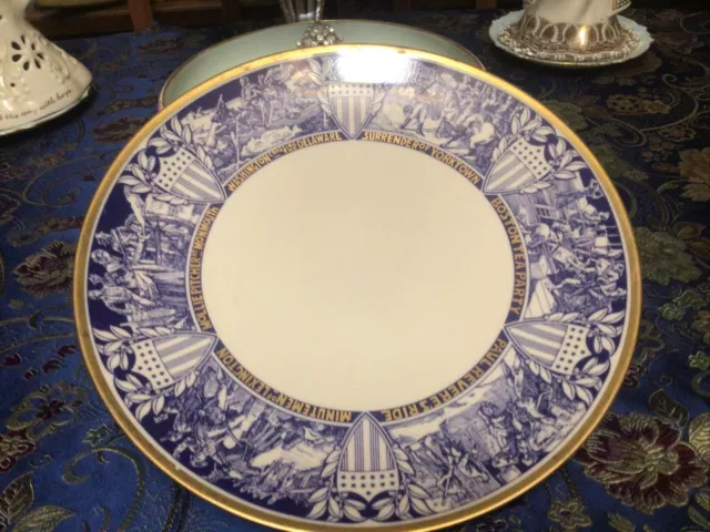 Gorham Bicentennial Fine China 1972 Limited Pa Edition Commemorating Plate