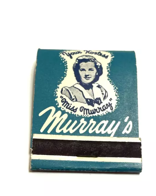 Vintage Matchbook Ephemera Miss Murray's Restaurant Montreal Quebec Canada
