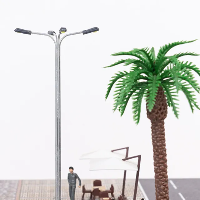 4Pcs Miniature Yard Lamps Model Sand Table Lamp Props Simulated Street Light