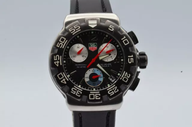 Orologio Uomo Tag Heuer Formula 1 Grand Chrono Cac1110 Vintage 42Mm Acciaio Vintage 3