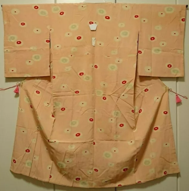 Woman Japanese Kimono JUBAN(nagajuban) Silk Light Pink
