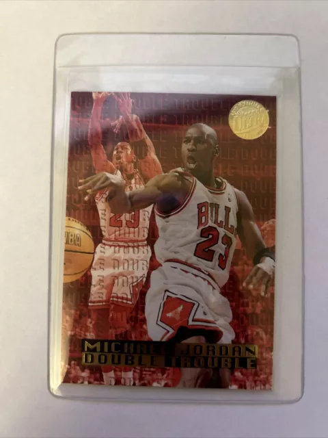 1995-96 Fleer Ultra - Double Trouble Gold Medallion Edition #3 Michael Jordan