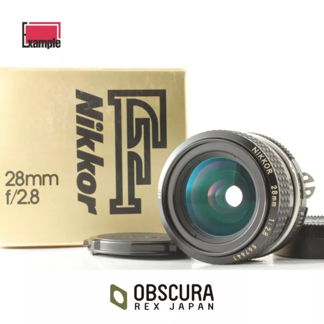 [APP NEAR MINT in Box] Nikon Ai Nikkor 28mm f/2.8 Wide Angle MF Lens from JAPAN