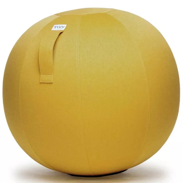 Vluv Leiv Stoff-Sitzball Durchmesser 70-75 cm Mustard Gymnastikball ergonomisch