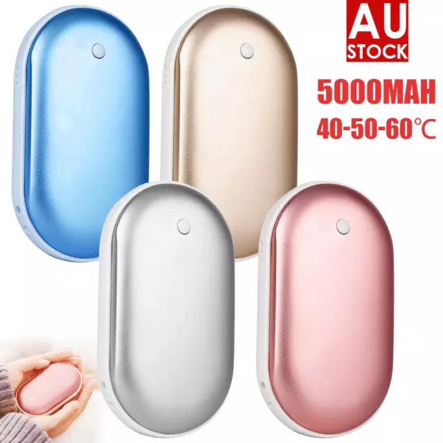 Portable Mini Hand Warmer USB Rechargeable 2 In1 Pocket Power Bank Winter Heater