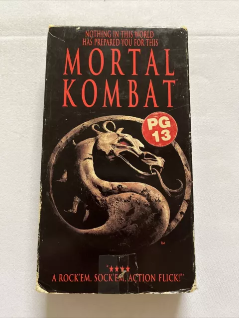 MORTAL KOMBAT VHS,1995- Martial Arts Fantasy Action EARLY PROMO Movie  SEALED HTF