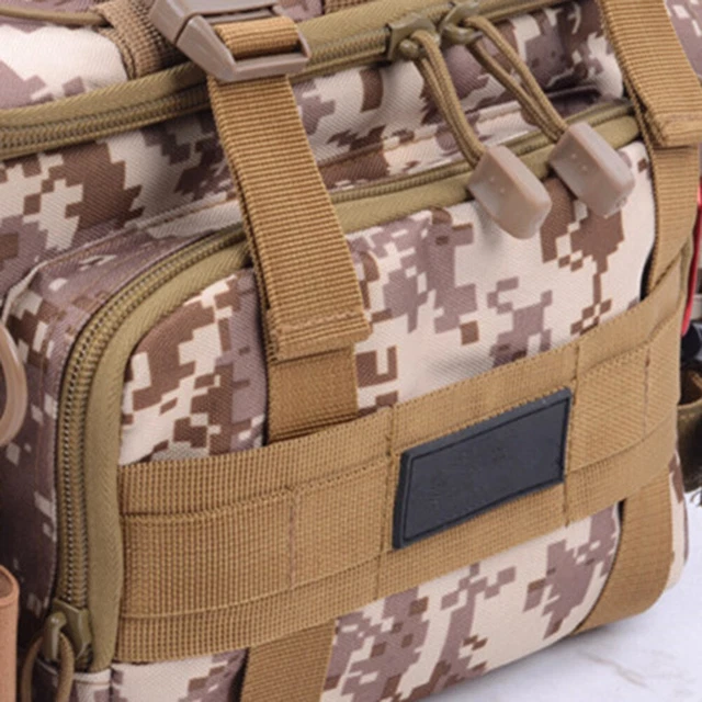 Sac de pêche portable en plein air Sac de taille multifonctionnel à côtés 4