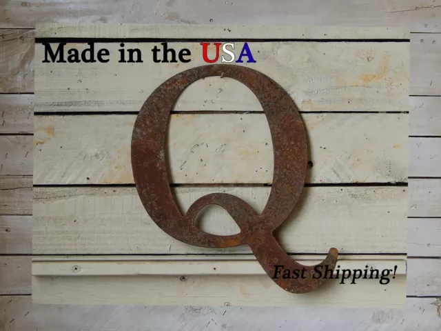 14" Metal Letter, -Indoor/Outdoor, Business Sign, Wedding Decor, Nursery, F1001
