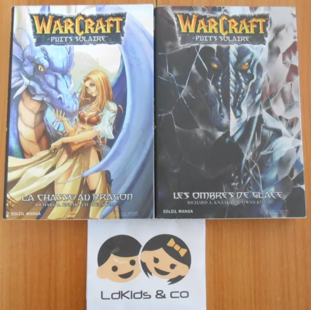 LOT 2 MANGAS WARCRAFT LE PUITS SOLAIRE Tome 1 & 2 / VF - SOLEIL Manga