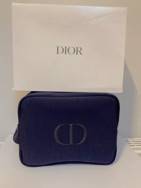 Christian Dior Novelty Makeup 2020 limited fluffy pouch WHITE 11 x 15 x 5 cm