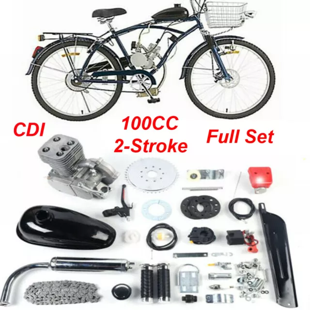 80cc Motorrad Fahrrad Motor Kit 2-Takt Gas Motorisierte Bike Motor