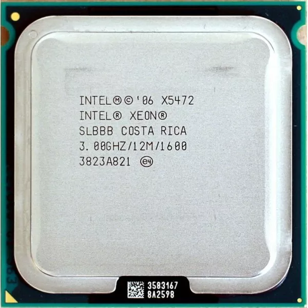 Procesador CPU Intel Xeon X5472 cuatro núcleos 3 GHz 12M 1600MHZ SLASA SLBBB LGA771