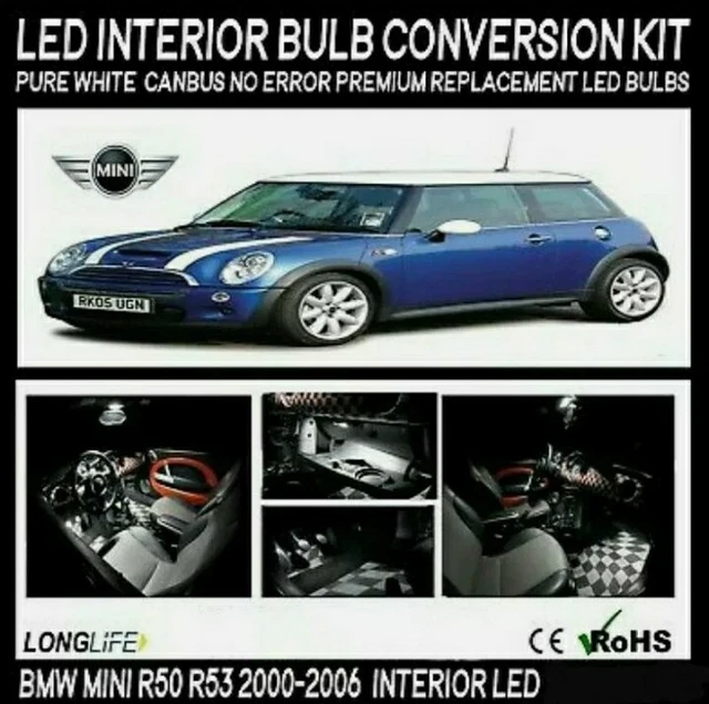 Green Premium Interior LED Light Upgrade Kit – Fits Mini Cooper S JCW R50 R53 – Full Set