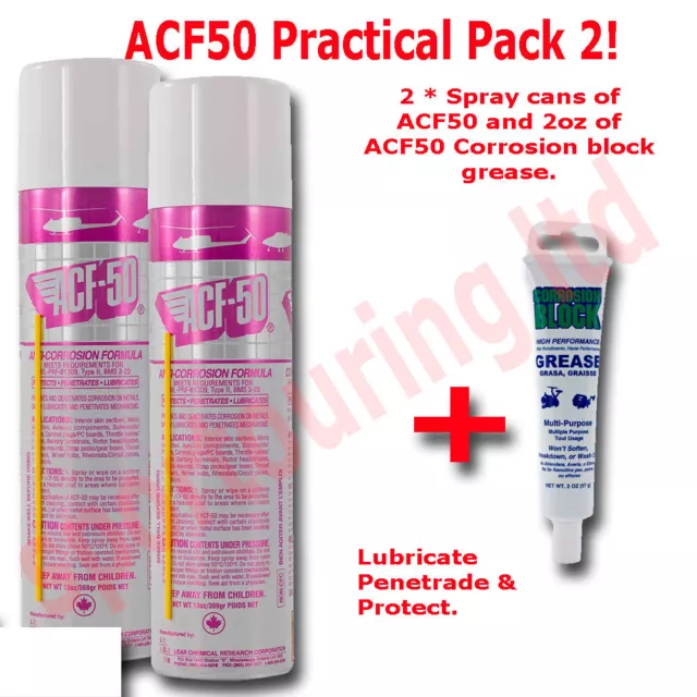 ACF-50 Anti Corrosion Formua - 2 * spray, 1 * Tube Grease - SPECIAL BUNDLE OFFER