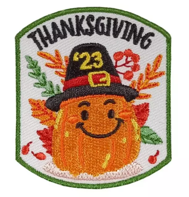 Girl Boy Cub THANKSGIVING 2023 '23 Pumpkin Patches Badge SCOUT GUIDE Dinner Meal