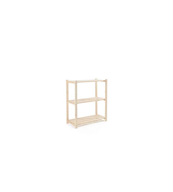 Scaffale abete 3 ripiani 900x800x350
