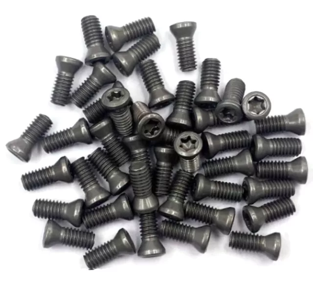 10 pcs M2.5 x 6mm Torx Screws Tool for Replaces Carbide Insert CNC Lathe