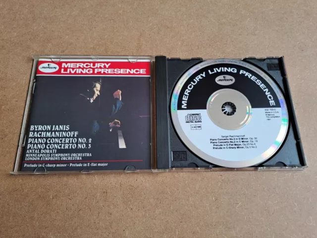BYRON JANIS Rachmaninow: Klavierkonzerte 1991 MERCURY LIVING PRESENCE 432 759-2