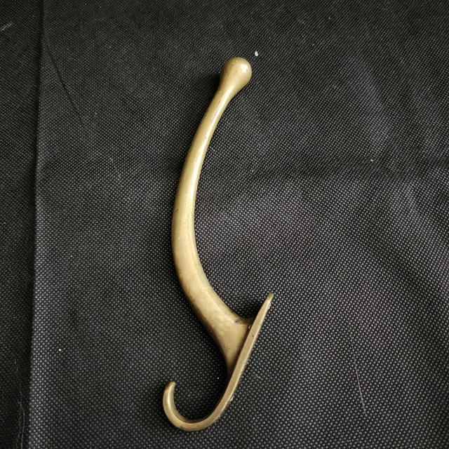 Solid Brass Wall Coat Double Hook