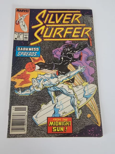Silver Surfer Vol 2 29 Marvel Comics 1989 Newsstand Variant Cover