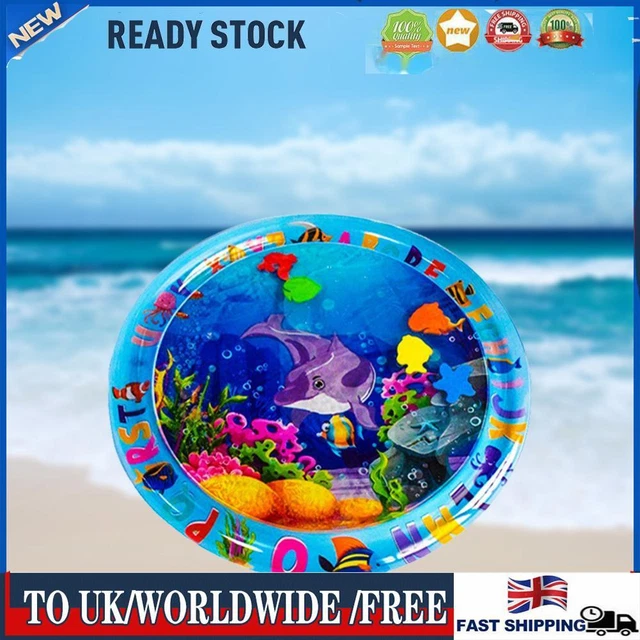 Animal Water Mat PVC Baby Water Play Mat Double Edge (Round Dolphin)