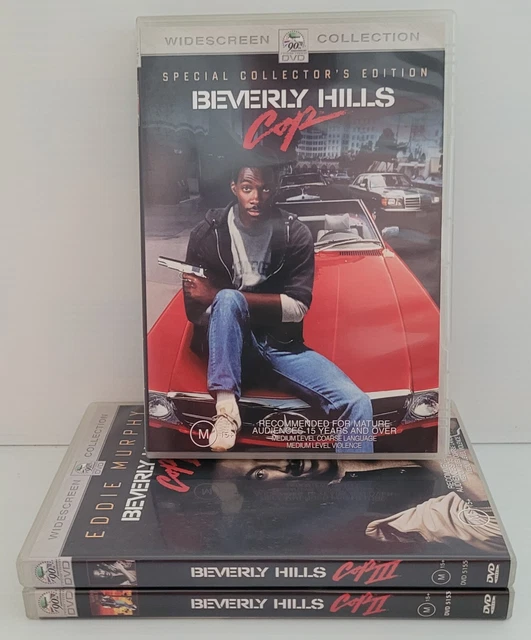 Beverly Hills Cop 1 2 and 3 DVD Movie Bundle Region 4 PAL Eddie Murphy