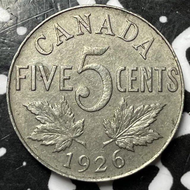 1926 Canada 5 Cents Lot#D7395 Near '6'