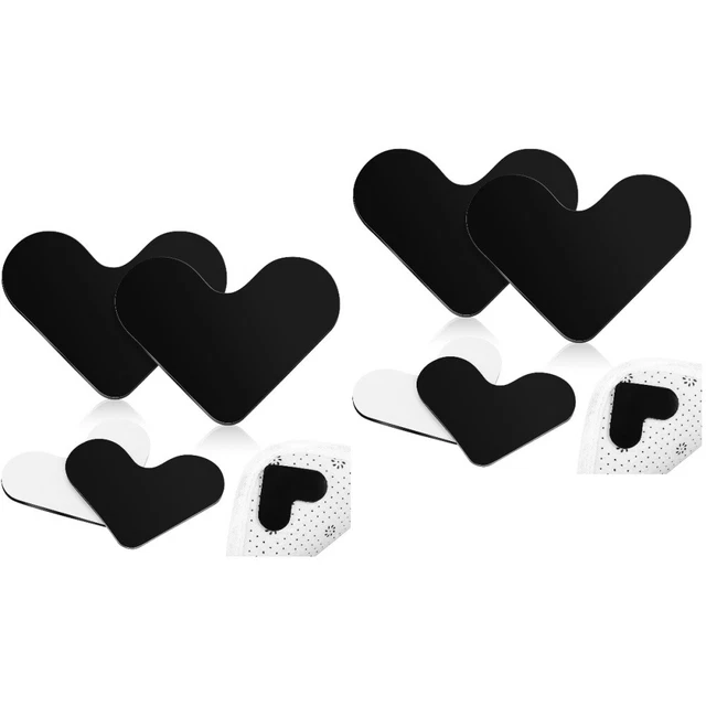 8 piezas pinzas para alfombras en forma de corazón almohadillas para alfombras cintas para alfombras pegatinas para madera dura