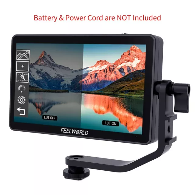 FEELWORLD F6 Plus V2 6 inch Camera DSLR Field Monitor 3D LUT Touchscreen 4K HDMI