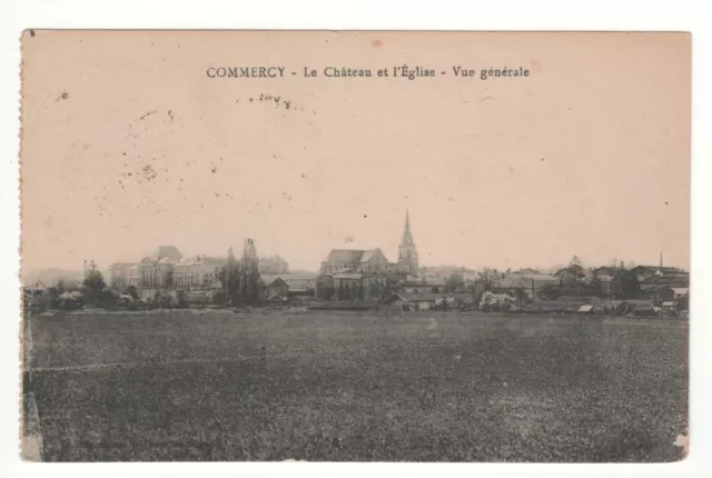 Cpa 55 - Commercy : Château Et L'église - Vue Générale (Meuse) - Écrite
