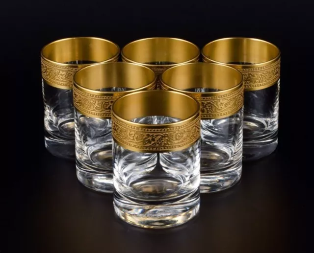 Rimpler Kristall, Zwiesel, Germany. Six mouth-blown crystal shot glasses.