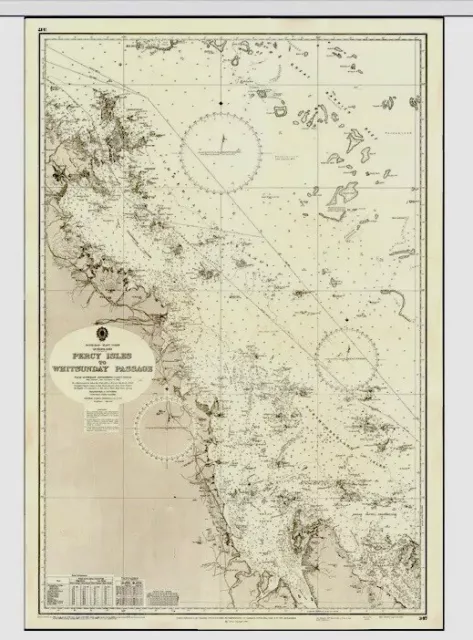 VINTAGE ADMIRALTY  CHART. No.347. ANCHORAGES in SOUTH AUSTRALIA. 1965 EDITION