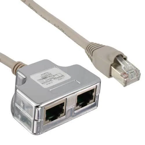 10 x adattatore InLine Cat 5 T (porta Doppler) spina RJ45 su 2 prese RJ45 0,15 m