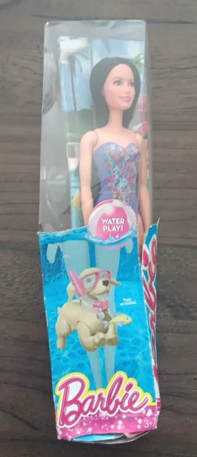 Barbie Beach Raquelle Doll Water Play DGT80 *NEW* Damaged Box