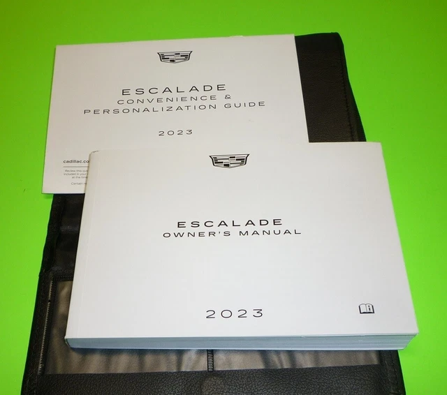 2023 CADILLAC ESCALADE OWNERS MANUAL SET GUIDE 23 +case LUXURY PREMIUM