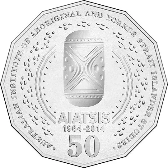 50c 2014 Aiatsis Anniversary Circulated AUS Fifty Cent Coin