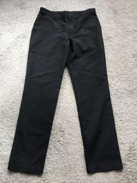 m&s boys school trousers Skinny Black Age 11-12 Adjustable Waist