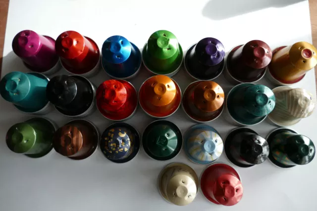 333 leere Nespresso/Nescafé Kapseln leer + gereinigt 23 Farben Ltd. Edition