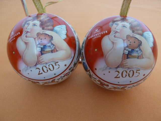 2 x Weihnachtsbaumkugel Weihnachtsschmuck Weihnachtsbaumbehang teilbar