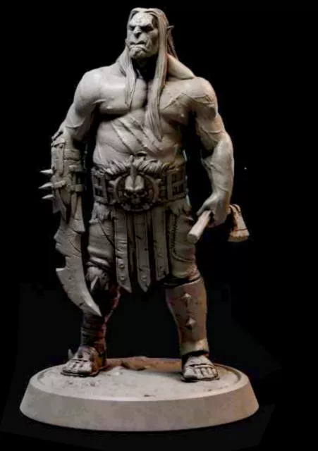 1/24 figuras de resina modelo Warcraft orco lord guerrior sin montar sin pintar LO ÚLTIMO