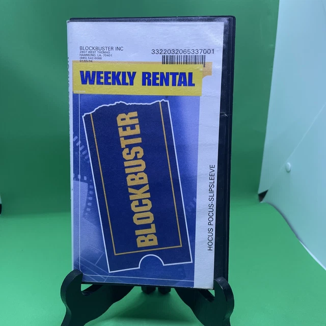HOCUS POCUS BLOCKBUSTER VHS ExRental Disney Hammond Louisiana Original