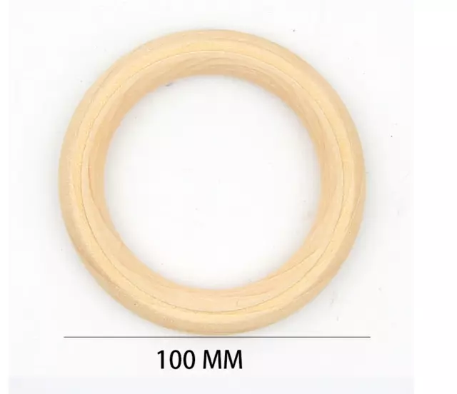 wood rings raw natural round craft donut ring wooden circle beads Jewelry Making