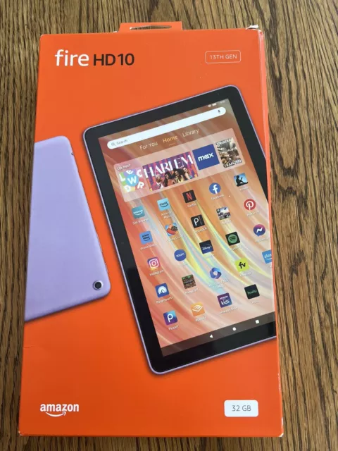 Amazon Fire HD 10 Tablet 2023 13th Gen Newest Lilac New Factory Sealed 32GB