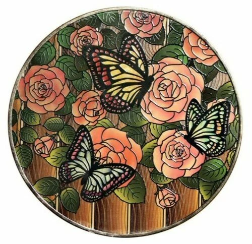 Garden and Home Décor | 10" Stained Glass Suncatchers Butterfly Ladybug
