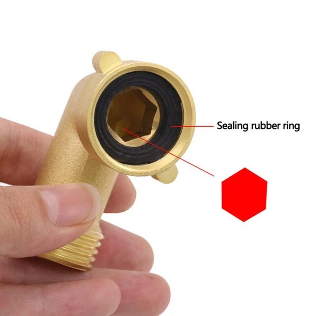 Garden 90° Hose Elbow Water Pipe Intake Fittings Connector Quick Swivel Adapter