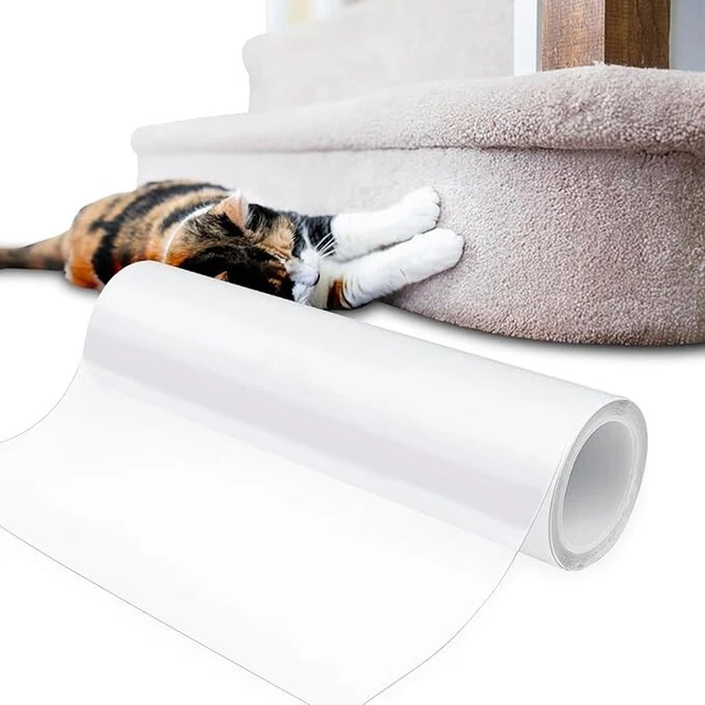 Protezione Antigraffio Per Gatti - Pellicola PVC 40cm X 3m Per Divani, Letti E Pareti - Foto 6